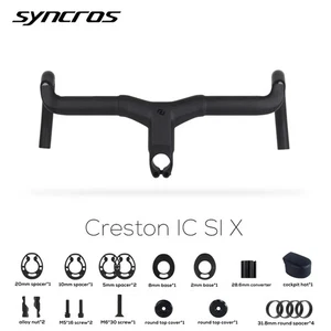 Syncros Internal Cable Routing Carbon Integrated Gravel/Road Bicycle Handlebar - Picture 1 of 40