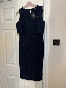 KALEIDOSCOPE Black Sparkle Lined Dress Size 12 NWT - Picture 1 of 5