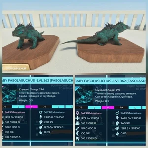 FASOLASUCHUS GALAXY TOP STATUS BABY PAIR ARK ASCENDED PVE PC/XBOX/PS5 - Picture 1 of 4