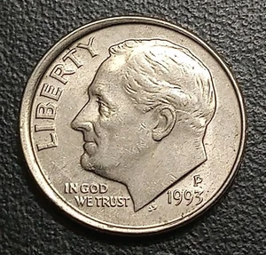 ERROR COIN DIME BROADSTRUCK Collection #1987 MIS STRUCK - Picture 1 of 4