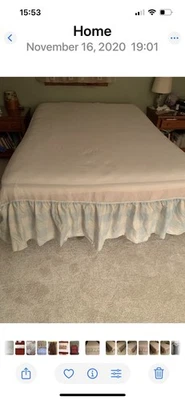 Volantes antipolvo Laura Ashley tamaño Queen, cuadros azules Foto 1 de 3