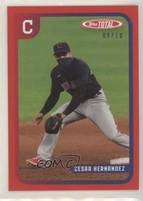2020 Topps Total Red /10 Cesar Hernandez #761 - Image 1 of 2