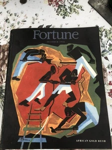 Fortune Magazine 1946 Jacob Lawrence Cover African Gold Rush - Picture 1 of 15