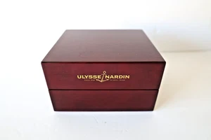 Ulysse Nardin Limited Edition Mahogany Wood Watch Case Excellent Condition - Picture 1 of 22