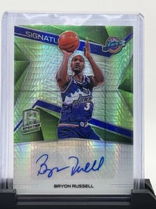 Panini Spectra Signatures 2018 verde neón Prizm/49 Bryon Russell #SG-BRS automático - Imagen 1 de 2