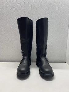 Andar Boots Men's US 12 Leather Knee High Renaissance Boots 2412-BK Black - Picture 1 of 6