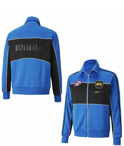Puma x Rhude Track Jacket Full Zip Up Palace Blu 596753 41 Uomo Tg Medium