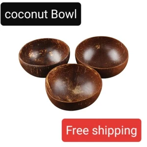 Coconut Shell Bowl Fruit salad Plate Dessert Container for home kitchen - Picture 1 of 6