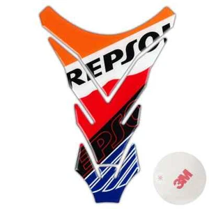 REPSOL HONDA CBR HRC Motorcycle Sticker Carbon 8" Gas Tank Pad Protector - Picture 1 of 1