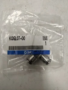 SMC KQGL07-00 One-Touch Push-Lock Tube Fitting 1/4" X 1/4" Stainless Steel Elbow - Picture 1 of 3