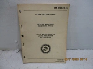 TM-07080B-15 FUNZIONAMENTO MANUTENZIONE E REVISIONE TRATTORE, RUOTE, INDUSTRIAL J.I. - Foto 1 di 10