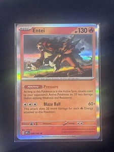 Entei 030/197 Sv03: Obsidian Flames Holo Rare NM Pokemon TCG Card - Picture 1 of 2