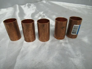 5pk Everbilt 747 386 CxC 3/4" Copper Coupling w/NO Stop 683264309562 - Picture 1 of 3