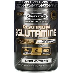 MuscleTech Platinum 100% Glutamine 302g | Muscles Endurance, Recovery & Immunity - Picture 1 of 2
