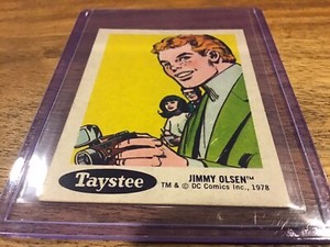 1978 DC Comics Sticker Taystee # 6 Jimmy Olsen MINT/NEAR MINT
