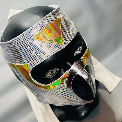 Máscara de Lucha Semi Profesional Hayabusa Disfraz de Lucha Máscara Color Blanco Foto 1 de 4