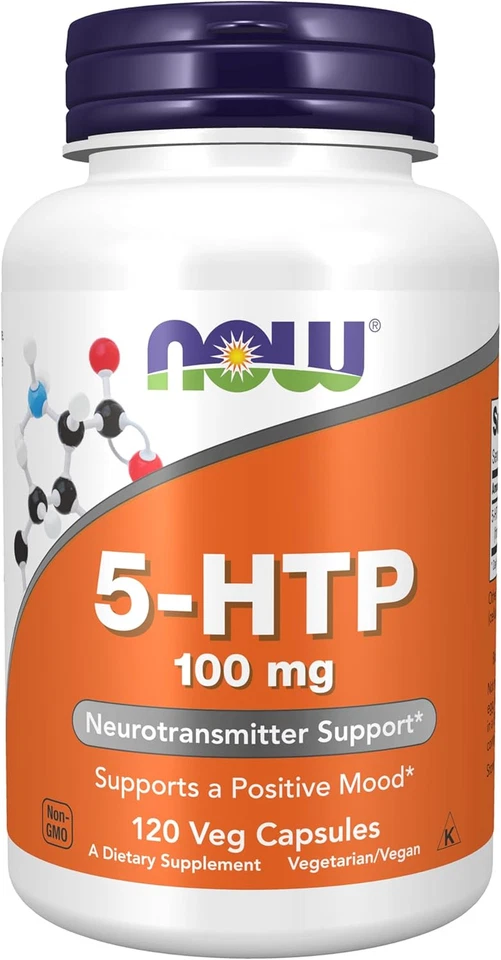 Suplementos, 5-HTP (5-Hidroxitriptófano) 100 mg, Soporte Neurotransmisor*, 120  Foto 1 de 4