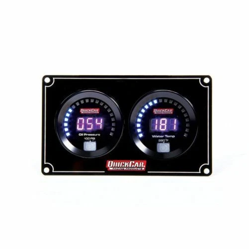 Quickcar 67-2001 Digital 2 Gauge Panel OP/WT - Image 1 of 3