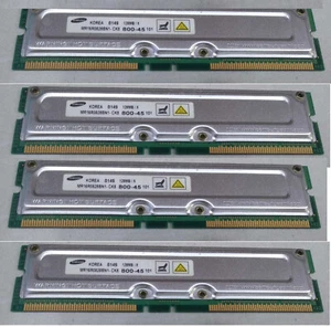 Memoria Samsung MR16R0828BN1-CK8 4x128MB 184p PC800 RDRAM RIMM +2 Dell PWB 9578D - Imagen 1 de 2