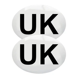 Oval UK Magnetic Car Sticker Twin Pack Waterproof GB Magnets for Europe 2024 - Picture 1 of 7