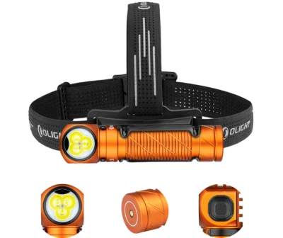 Olight Perun 3 Headlamp 3,000 Lumens White&Red Lights Cool White LED IP68-Orange - Image 1 of 4