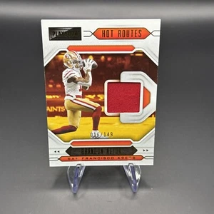 2021 Panini Playbook /149 SP “Patch” Brandon Aiyuk Hot Routes #HR-BA - Picture 1 of 2
