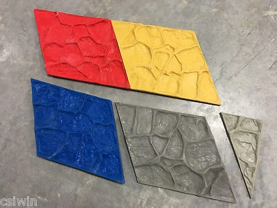 Walttools - Tru Tex Vertical Concrete Stamp Set for Seatwalls - Boulder Face - Image 1 of 2