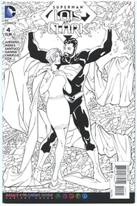 DC Comics Superman Lois and Clark #4  Adult Coloring Book Sketch Variant - Imagen 1 de 1
