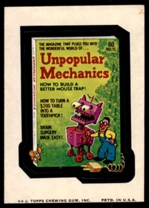 1974 Topps Original Wacky Packages 11th Series Unpopular Mechanics