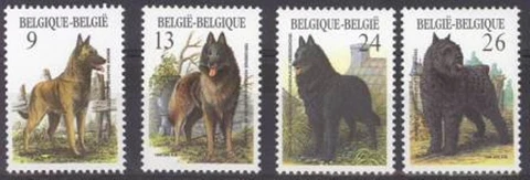 [BIN11313] Belgium 1988 Dogs good set of stamps very fine MNH Cover