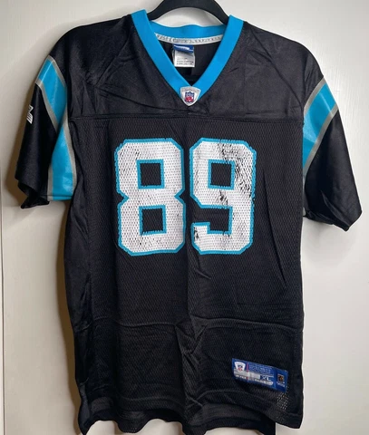 Reebok Carolina Panthers Steve Smith #89 Black Football Jersey Youth XL 18-20 Cover