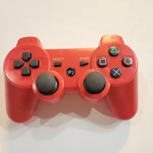 USED Sony Playstation 3 PS3 Sixaxis DualShock Controller Red Genuine CECHZC2U - Picture 1 of 8