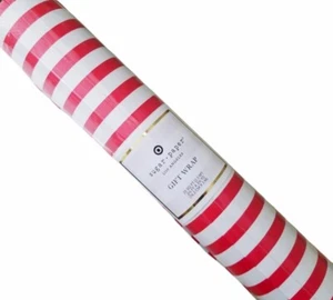 Sugar Paper Red and White Striped Wrapping Paper Roll - Picture 1 of 3
