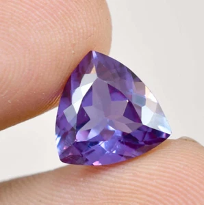 10x10 MM Natural Color Changing Alexandrite Trillion Cut Loose Gems Certified - Picture 1 of 5