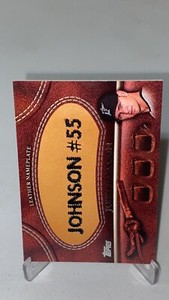 2011 Topps Manufactured Glove Leather Nameplate Josh Johnson #MGL-JJ