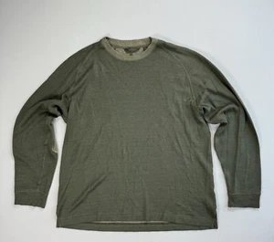 J.L. POWELL 100% Linen Knit Pullover Sweater Elbow Patches Men's Large Preppy - Picture 1 of 9
