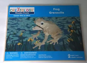 Creatology FROG GRENOUILLE Brand NEW Factory Sealed Wooden Puzzle Unopened - Picture 1 of 2