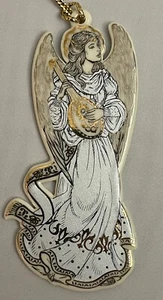 Lenox Baroque Angel Porcelain Ornament - Mandolin - Gold Accents - Retired - Picture 1 of 3