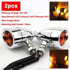 2X Bullet Turn Signal Light for Honda Shadow VT ACE Aero Spirit VLX 600 750 1100