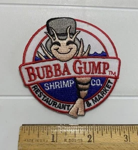 Insignia de parche de recuerdo de restaurante y mercado Bubba Gump Shrimp Company - Imagen 1 de 3