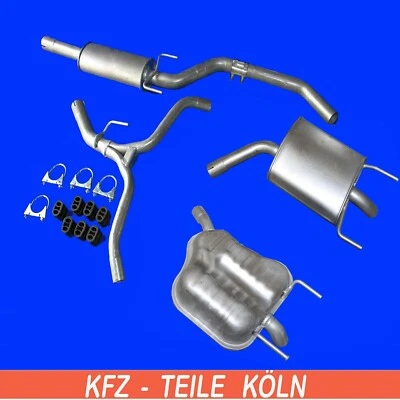 Opel Vectra C 2.2 3.2 Moyen + 2x Silencieux Système D'Échappement + Kit - Photo 1/2