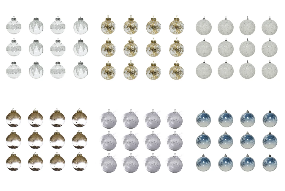 Christbaumschmuck Kunststoff Weihnachtsbaumschmuck Christbaumkugeln Transparent - Bild 1 von 1