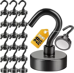Magnetic Hooks for Refrigerator, Extra Strong Cruise Hook, Heavy Duty Earth Magn - Picture 1 of 12