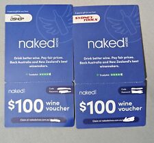 Naked Wines $100 wine gift cards/vouchers