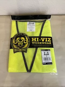 Nuevo chaleco de seguridad OccuNomix para hombre de alta visibilidad clase 2 malla a rayas individuales 2X/3X - Imagen 1 de 4