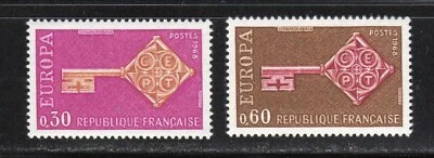 France 1968 SC# 1209 - 1210 - Europa Issue 1968 - M-NH Lot # 102 - Image 1 of 2