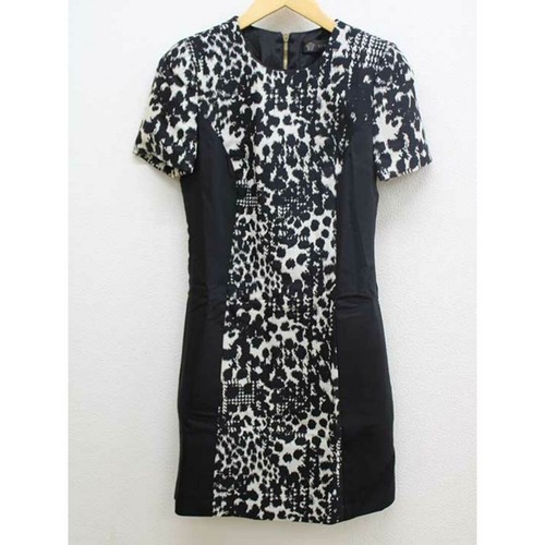 Autunno Nuovo Arrivo‡VERSACE‡Abito Fantasia Grossa Manica Corta Midi Usatoni 0