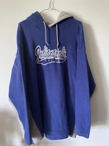Vintage NFL Indianapolis Colts Embroidered Logo Blue Hoodie XL Football - Picture 1 of 5