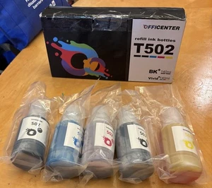 Officenter 502/T502 Ink Refill Bottles For Ecotank Printers. - Picture 1 of 10