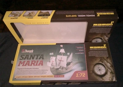 NUEVO - DUSEK MAMOLI - SANTA MARIA Barco de Madera Corte Láser Modelo 1:72 Kit #D008 Foto 1 de 4